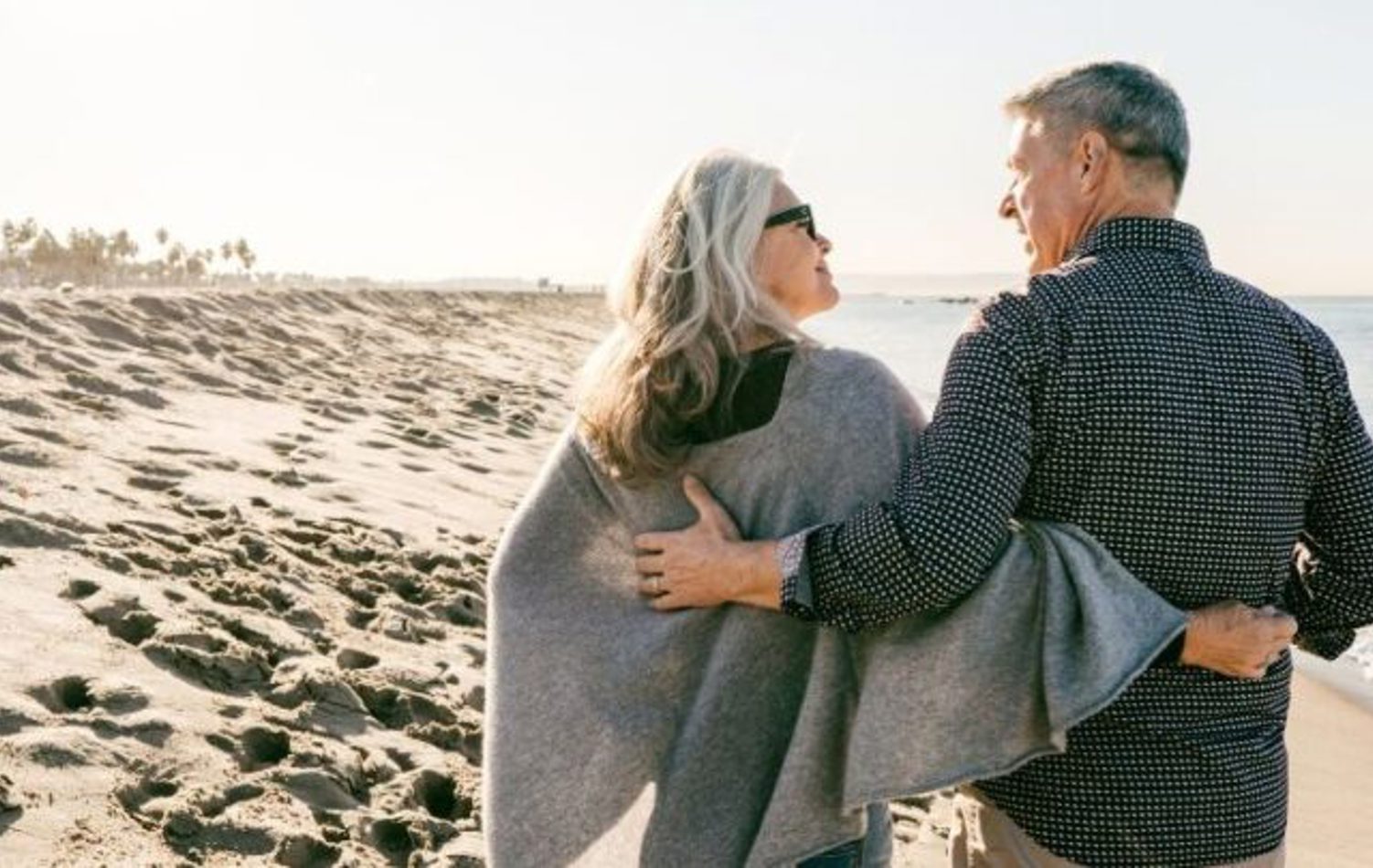 Couple Walking on a Beach