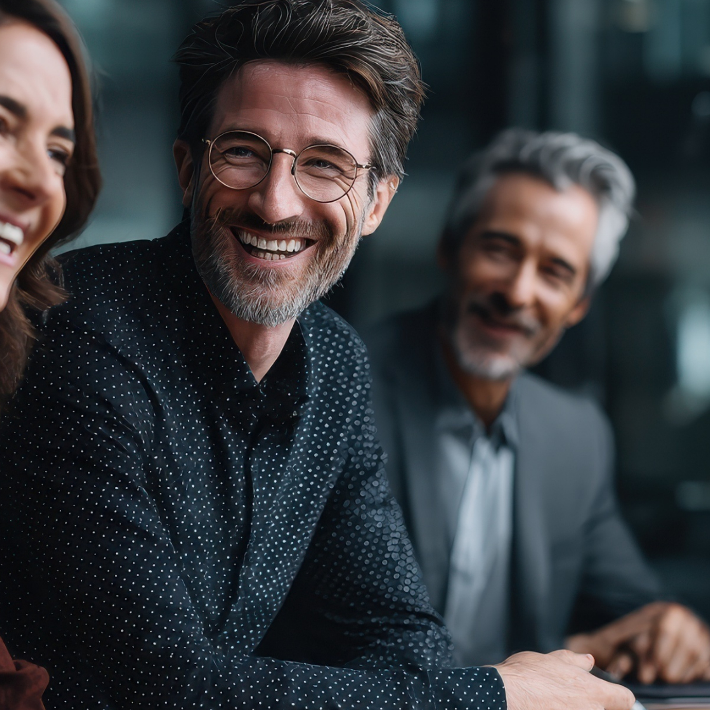 People discussing their financial future together